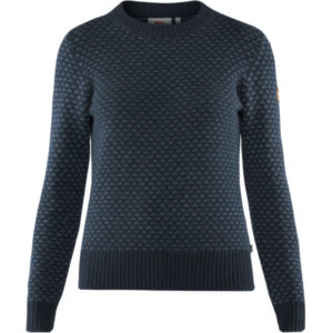 Fjällräven Övik Nordic Sweater W - Dark Navy - Naiset - L