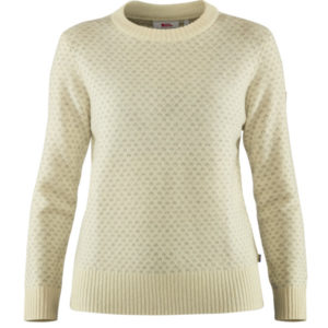 Fjällräven Övik Nordic Sweater W - Chalk White - Naiset - XXS