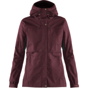 Fjällräven Kaipak Jacket W - Dark Garnet-dark Grey - Naiset - XXS