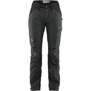 Fjällräven Kaipak Trousers Curved W - Dark Grey-black - Naiset - 46