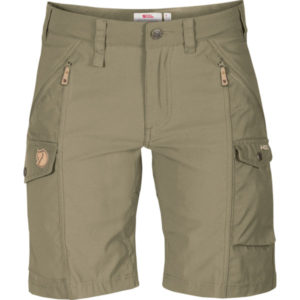 Fjällräven Nikka Shorts Curved W - Light Olive - Naiset - 48