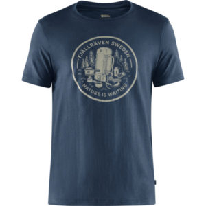 Fjällräven Fikapaus T-shirt M - Navy - Miehet - L