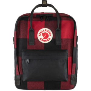 Fjällräven Kånken Re-wool - Red-black - Unisex - OneSize