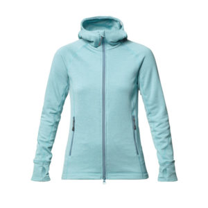 Tierra Sta Fleece Hood W - Smoke Blue - Naiset - L