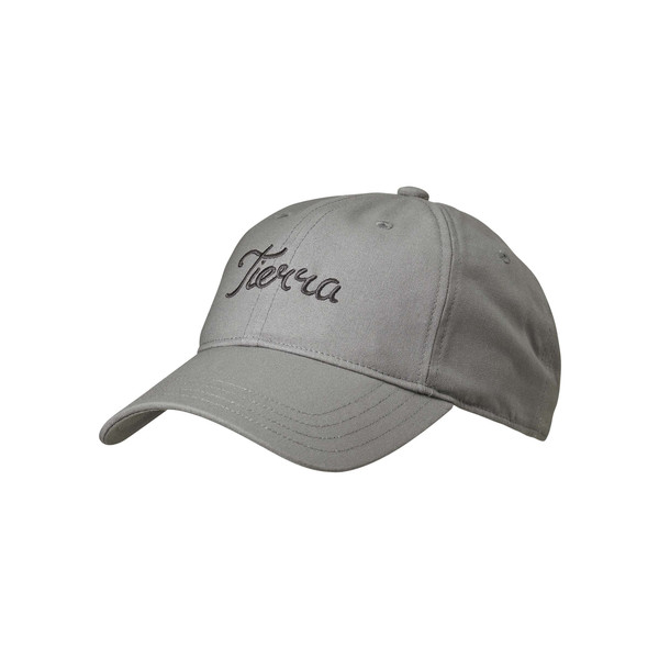 Tierra Embroided Organic Cotton 6 Panel Cap - Grey - Unisex - One Size