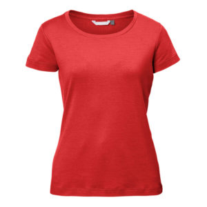 Tierra Lano Solid Tee W - Red Poppy - Naiset - S