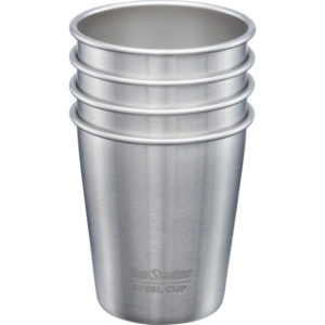 Klean Kanteen Steel Cup 296ml - 4 Pack - Brushed Stainless - OneSize