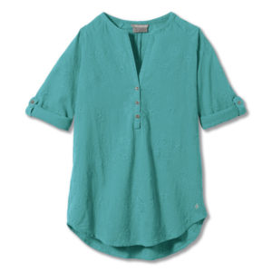 Royal Robbins Oasis Tunic Ii 3/4 Sleeve - Turquoise - Naiset - M