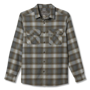 Royal Robbins Lost Coast Flannel Plaid L/s - Lt Pelican - Miehet - L