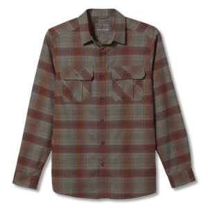 Royal Robbins Lost Coast Flannel Plaid L/s - Red Rock - Miehet - XXL