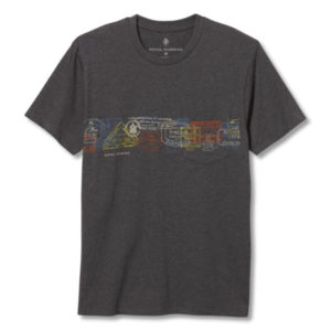 Royal Robbins Passport Stamps Pocket Tee S/s - Charcoal Htr - Miehet - XL