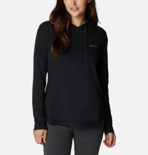 Columbia Women's Sun Trek Hooded Pullover Musta XL