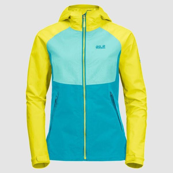 Mount Isa Women's Jacket Aqua/Keltainen XXL