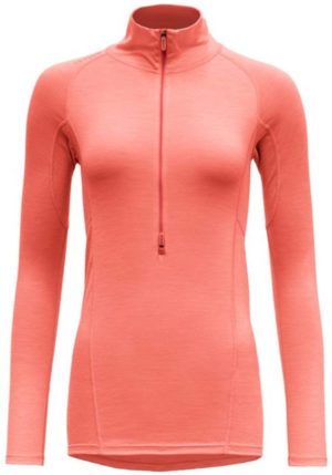 Running Zip Neck Woman Coral XS