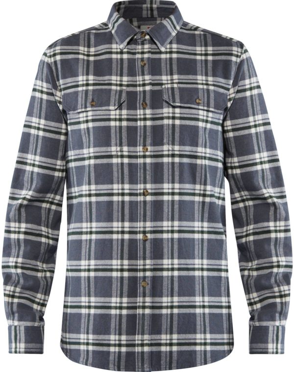 Övik Heavy Flannel Shirt Dusk XXL