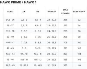 Hawx Prime 85 W 19/20 Musta 26