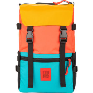 Topo Designs Rover Pack - Hot Coral/turquoise/mustard - Unisex - OneSize