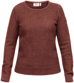 Övik Structure Sweater W Terracotta XS