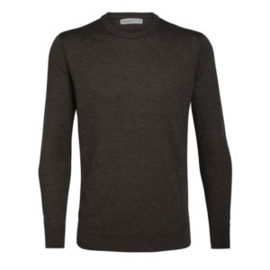 Icebreaker Mens Shearer Crewe Sweater - Peat Hthr - Miehet - L