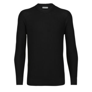 Icebreaker Mens Waypoint Crewe Sweater - Black - Miehet - M