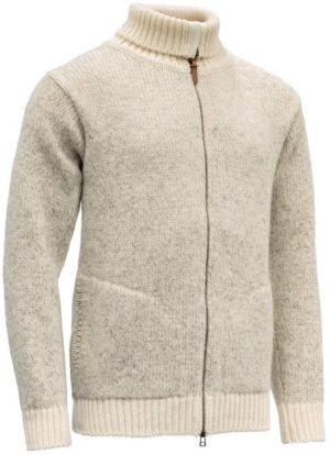 Nansen Zip Cardigan Luonnonvalkoinen XXL