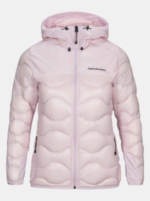 Helium Glacier Hood Jacket Women Vaaleanpunainen S