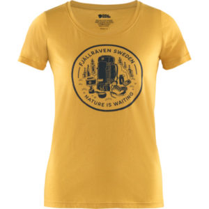 Fjällräven Fikapaus T-shirt W - Ochre - Naiset - L