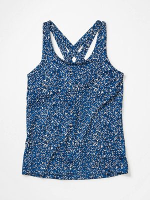 Women's Leda Tank Top Sininen / Valkoinen XL