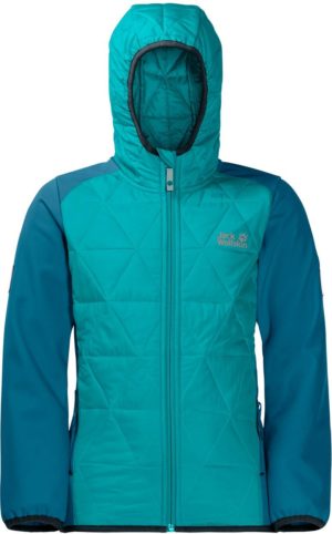 Girls Grassland Hybrid Jacket Aquamarine 176