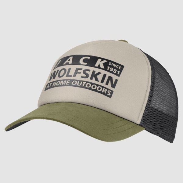 Brand Mesh Cap Light Sand