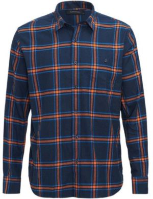 Steve Flannel Shirt Sininen / Harmaa L