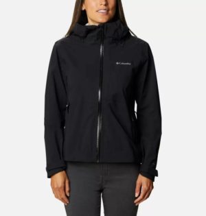 Women’s Ampli-Dry Waterproof Shell Jacket Omni-Tech Musta L