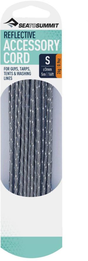 Reflective Accessory Cord 3mm/5m Harmaa