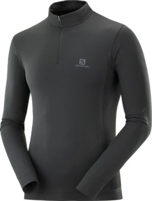 Explore Seamless Half Zip Musta XXL
