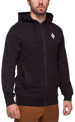 Stacked Full Zip Hoody Musta XL