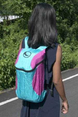 Mini Backpack Plus Turkoosi/Pinkki