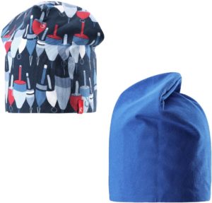 Frappe Beanie Sininen / Valkoinen 5456