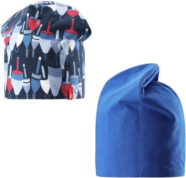 Frappe Beanie Sininen / Valkoinen 5456